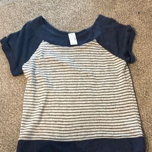 Striped Navy and Gray shirt